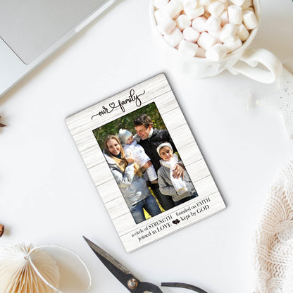 Family Picture Frames 4x6, Family Frame, Adoption Day Gifts, FamilyGifts, AdoptionGifts For Adoptive Parents, Religious Spiritual FamilyDecorative Photo Picture Frame for Table Desk Decor