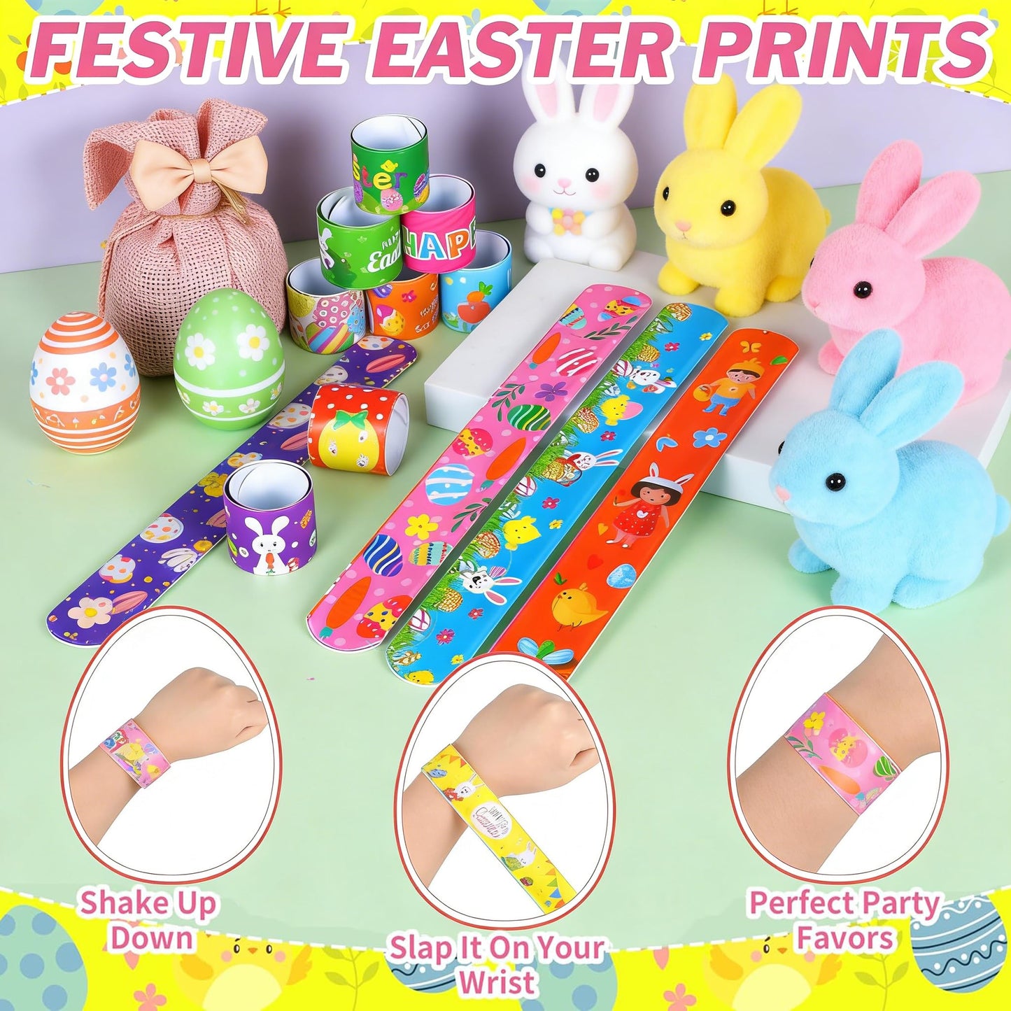 132 Pcs Easter Egg Fillers,Easter Party Favors for Kids Boys Girls,Plastic Easter Basket Stuffers,Bulk Small Toys for Easter Eggs Hunt Gift Goodie Bags Stuffers Classroom Prizes Party Filling Treats