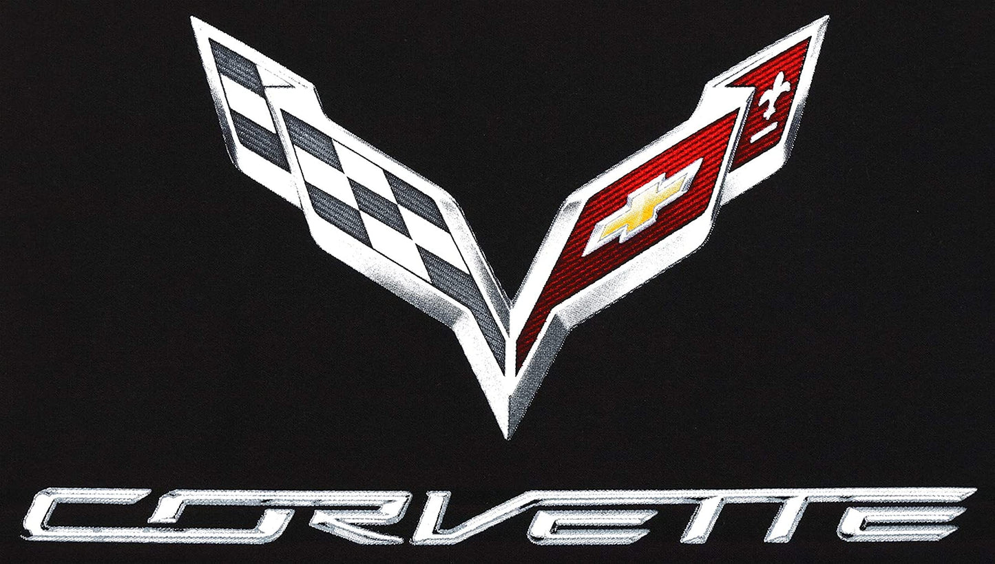 JH DESIGN GROUP Mens Corvette T-Shirt C7 C6 C5 C4 C3 C2 C1 Collage Black Shirt