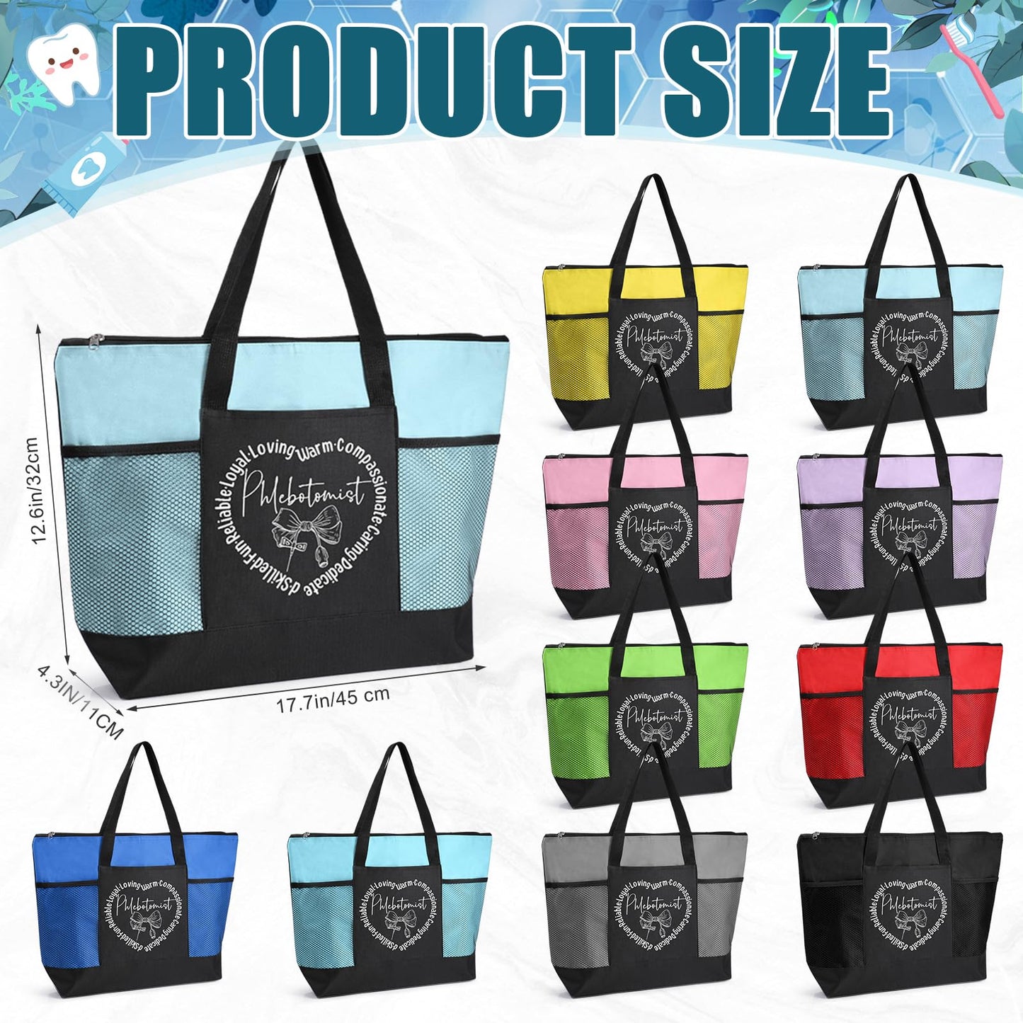 Phlebotomist Recognition Gifts Bulk Phlebotomist Technician Tote Bag Essentials Thank You Gifts for Nurse Week
