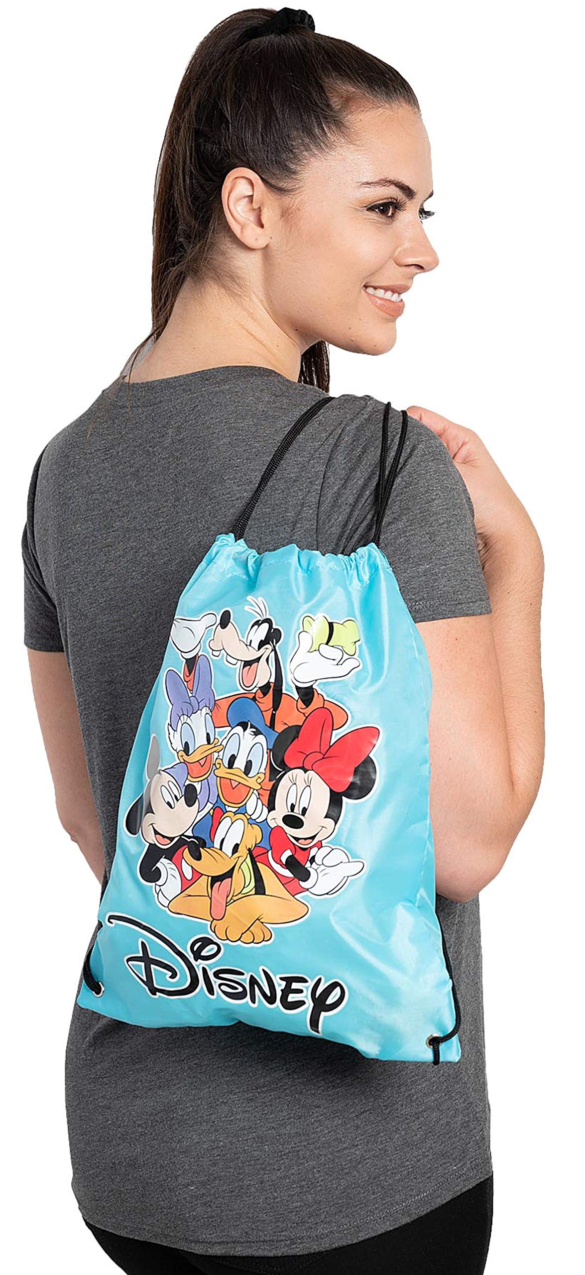 Disney Tote 15" Sling Bag Mickey Mouse Minnie Donald Daisy Goofy Pluto Print