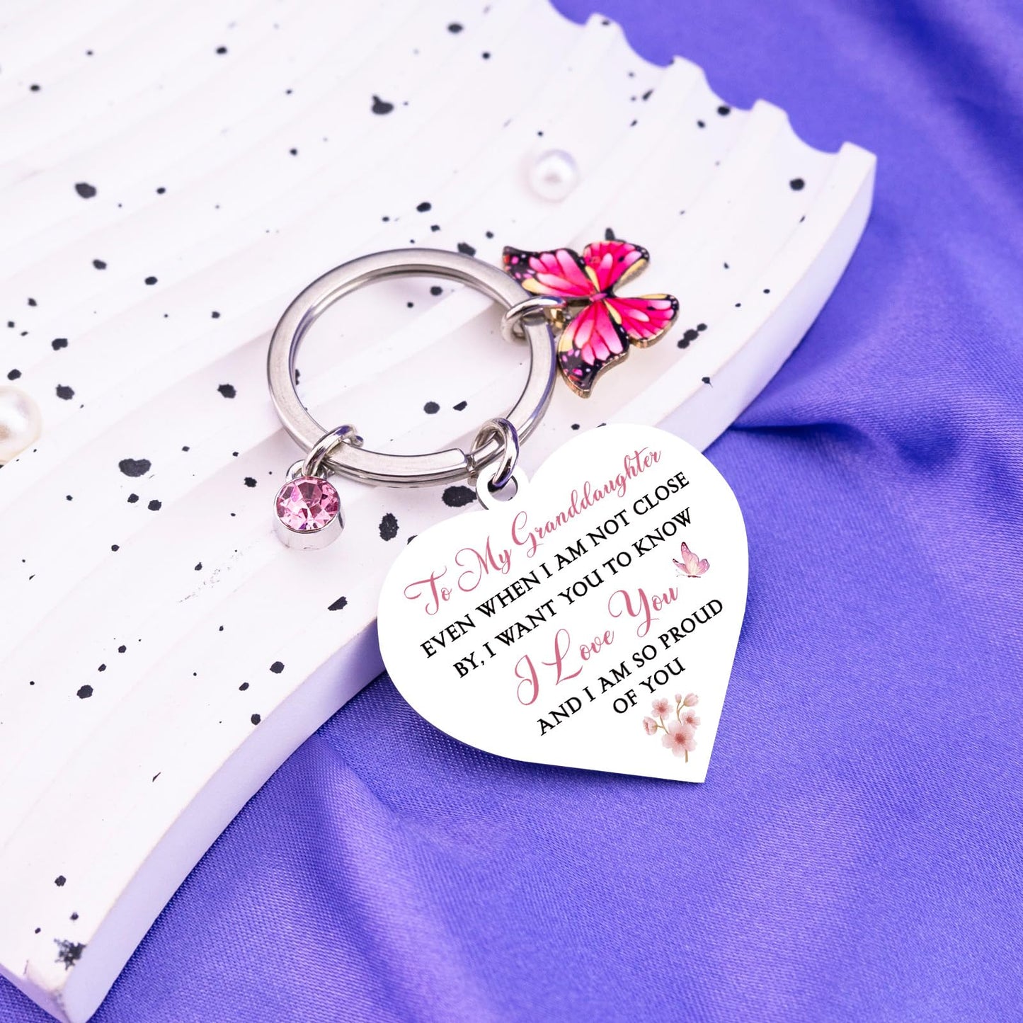 Granddaughter Mothers Day Gifts From Grandma To My Granddaughter Keychain Gifts For Birthday Thoughtful Graduation Gift For Granddaughters Adult Best Teen Grand Daughter Gift From Grandmother