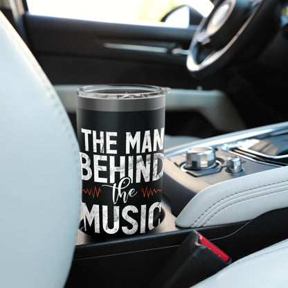 The Man behind the Music DJ Stainless Steel Insulated Tumbler