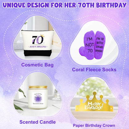 Birthday Gifts for Women, Birthday Gifts Basket for Her, Fabulous Canvas Tote Bag Set, Gift for Mom Sister Friend