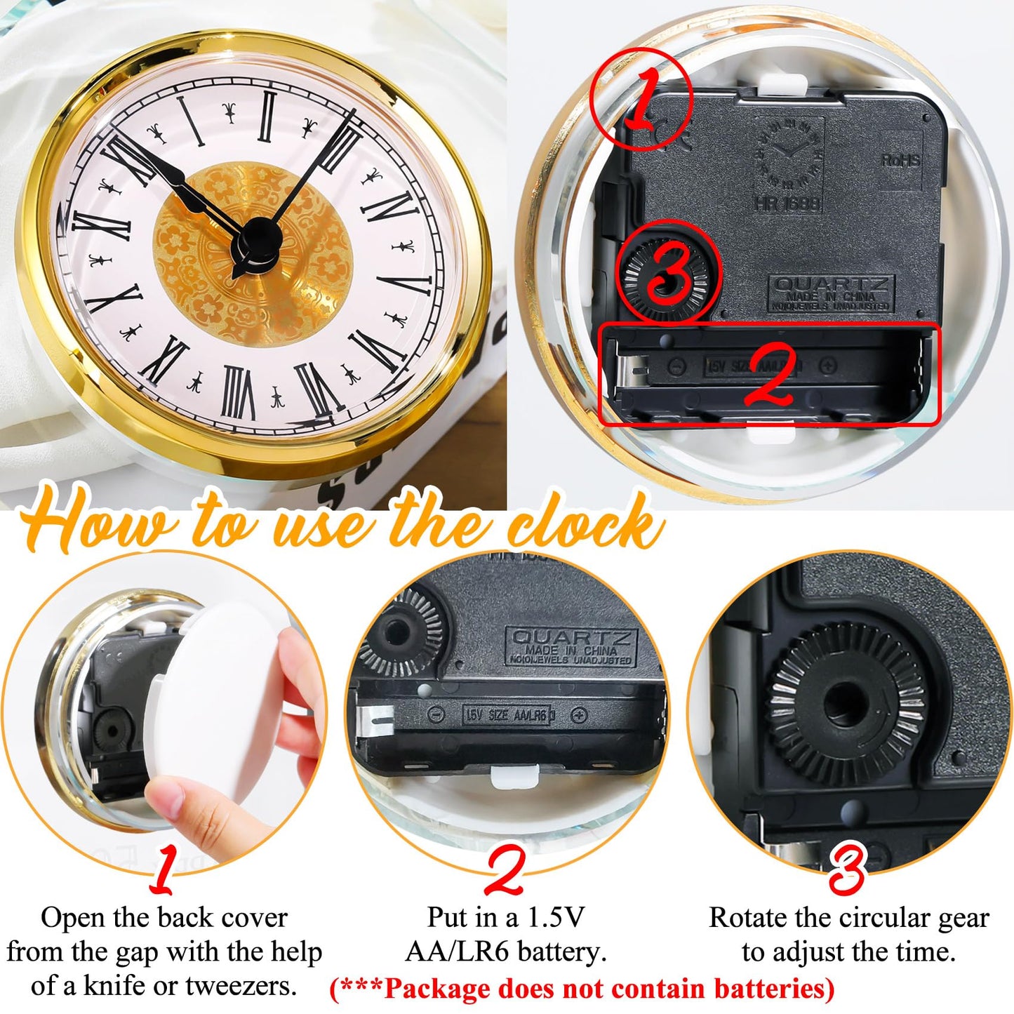 YWHL 50th Wedding Anniversary Clock Gifts for Parents Grandparents, 50 Years Anniversary Couple Gifts, Glass Table Clock Presents with Wooden Light Base for Home Decoration (Battery not Included)