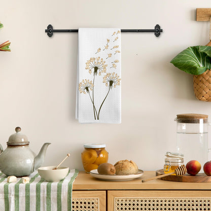 Funny Lab Dog Kitchen Towels, Labrador Retriever Dandelion Dogs Lover Decorative Kitchen Towels, Lab Gifts, Labrador Retriever Hand Dish Towel for Bathroom Decor for Dog Lovers