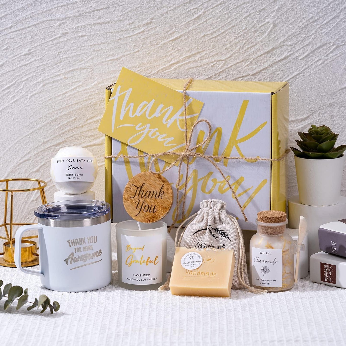 Thank You Gifts for Women Spa Thoughtful Unique Office Gift for Coworkers Nurse Friends Men Boss Employee Secretary Hostess Teacher Mom Principal Appreciation Gift Boxes Coffee Mug Holiday Gift Basket