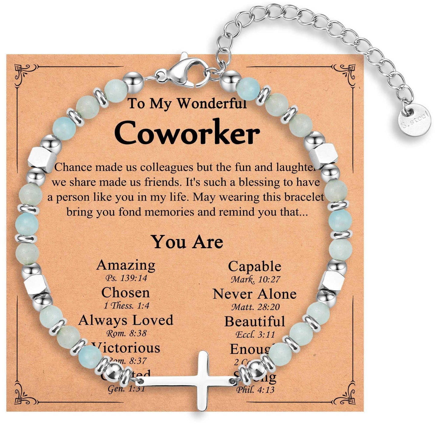 Religious Cross Bracelet for Women Girls, Christian Gifts for Daughter Granddaughter Sister in Christ Friend Niece on Birthday Christmas Easter Valentines Day Graduation