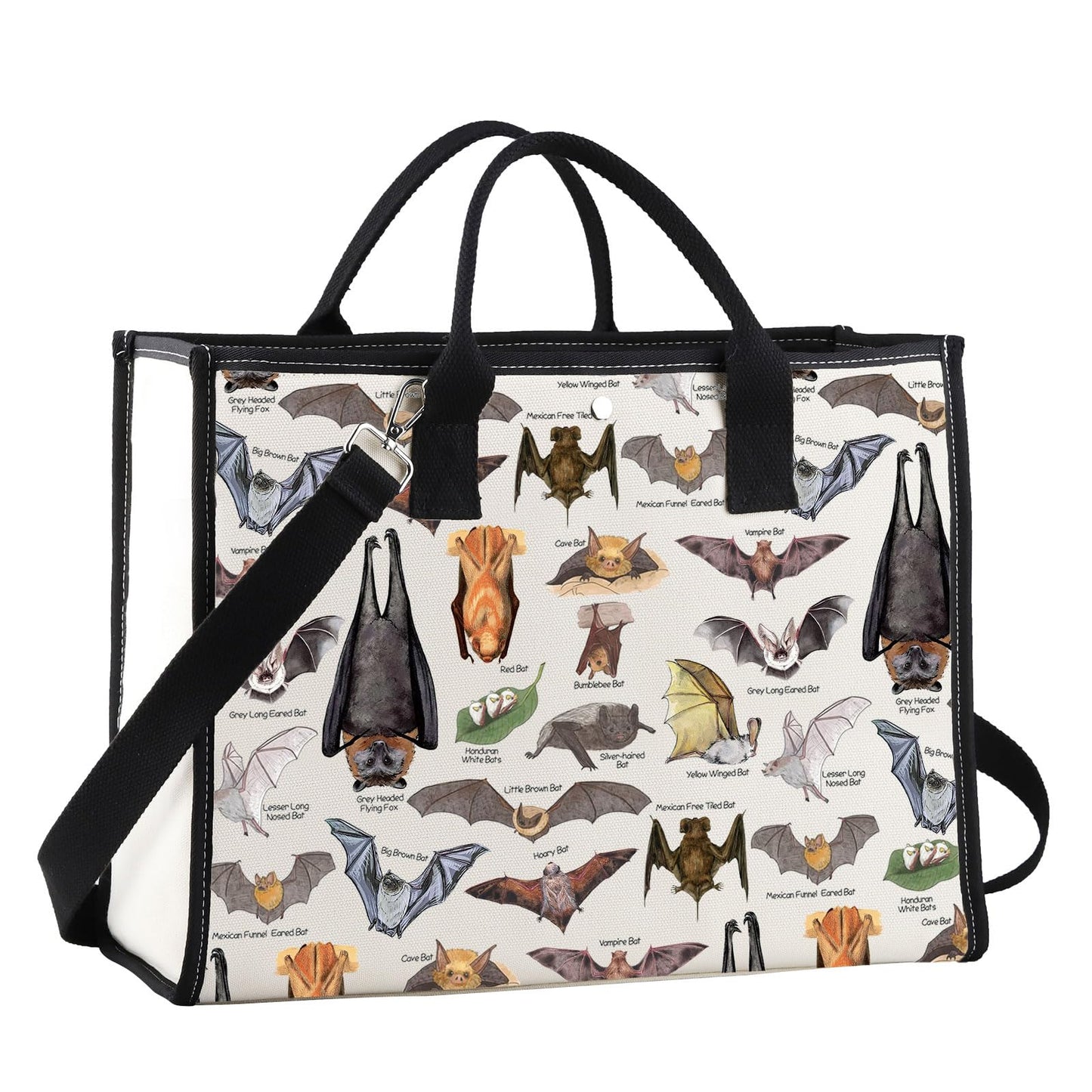 G2TUP Bat Tote Bag - Bat Lover Night Shopping Bag Themed Gifts