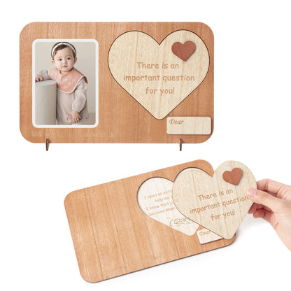 Godparents Proposal Gift Picture Frame, Will You Be My Godparents Photo Frames Announcement Baptism Christmas Christening Gift from Godchild