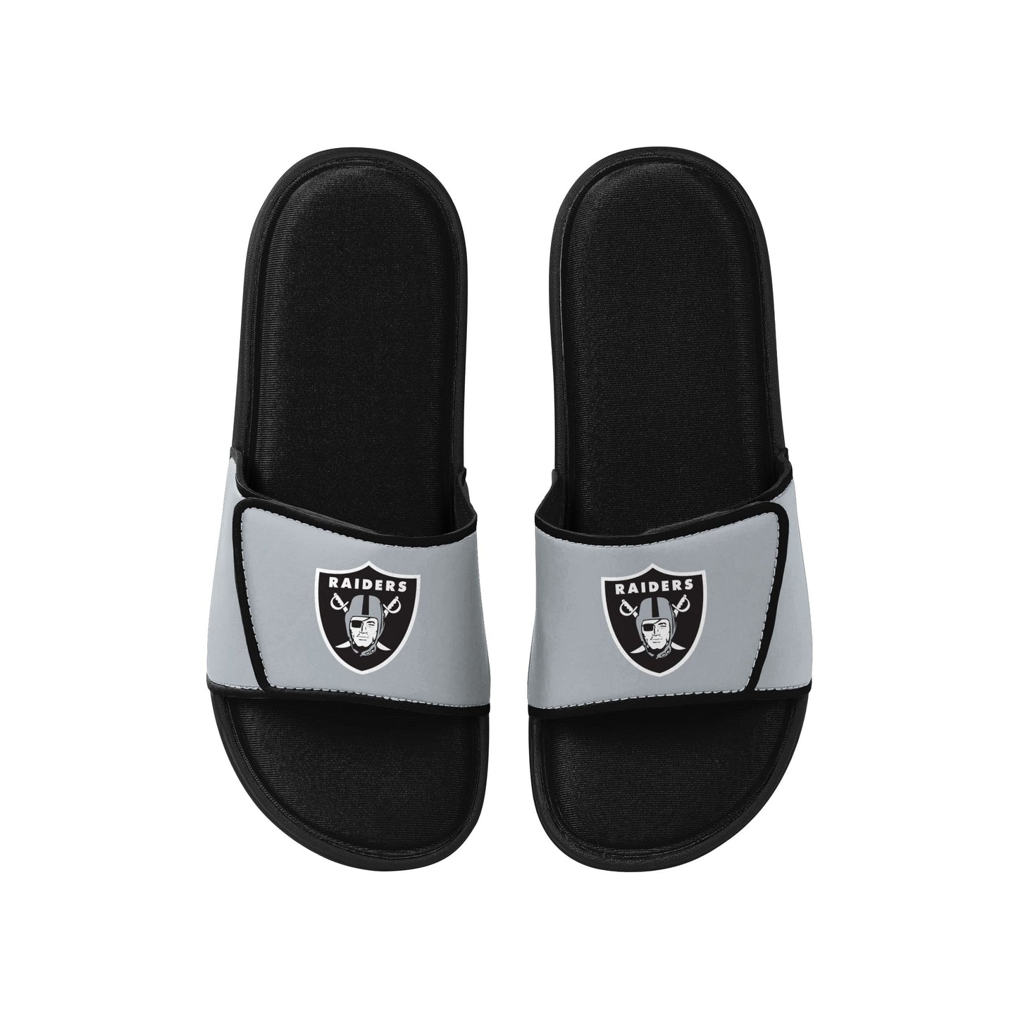 FOCO mens NFL Team Logo Sport Shower Foam Slide Flip Flop Sandals