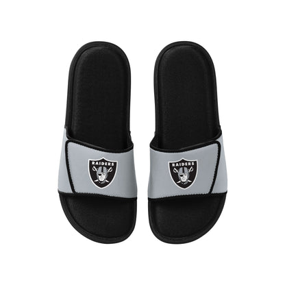 FOCO mens NFL Team Logo Sport Shower Foam Slide Flip Flop Sandals