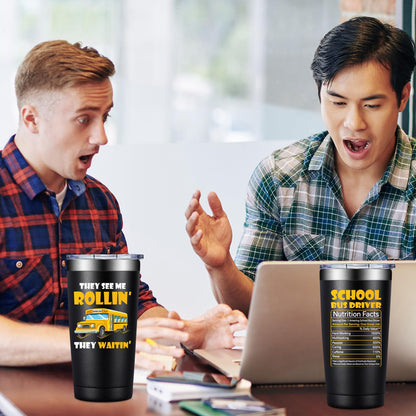 Grifarny Bus Driver Appreciation Gifts - Buses Drivers Gifts for Men, Women - Buses Drivers Christmas Gift - School Bus Driver Tumbler Cup 20 oz