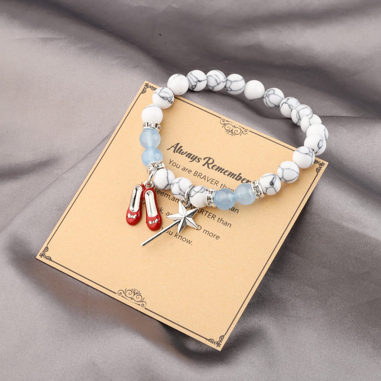 WSNANG Movie Inspired Charm Bracelet Cosplay Jewelry for Her Movie Merchandise Fandom Gift