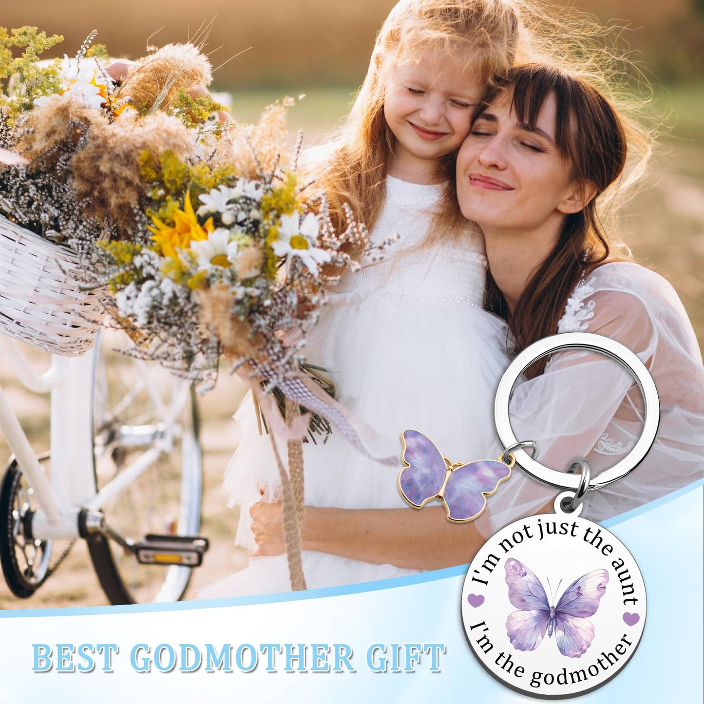 Godmother Proposal Gift Mothers Day Gifts For Godmother Gift From Godchild Best God Mother Gifts For Women Christian Keychain Will You Be My Godparents Birthday Christmas Baptism