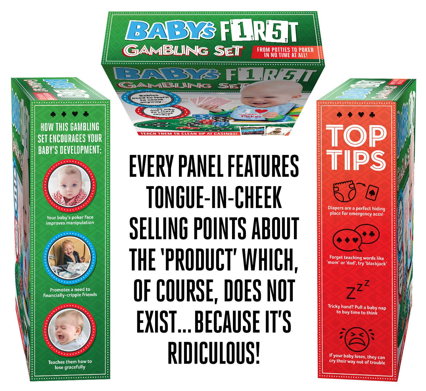 Prank Gift Box - Baby's First Gambling Kit - Perfect Gag Gift and Funny White Elephant Idea …