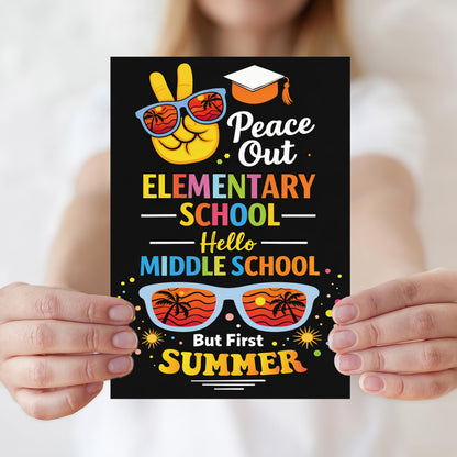 5th Grade Graduation Gifts Card for Boys Girls,Funny 2026 Elementary School Graduation Cards Gifts Decorations for Son Daughter Granddaughter Grandson Niece Nephew Family Kids