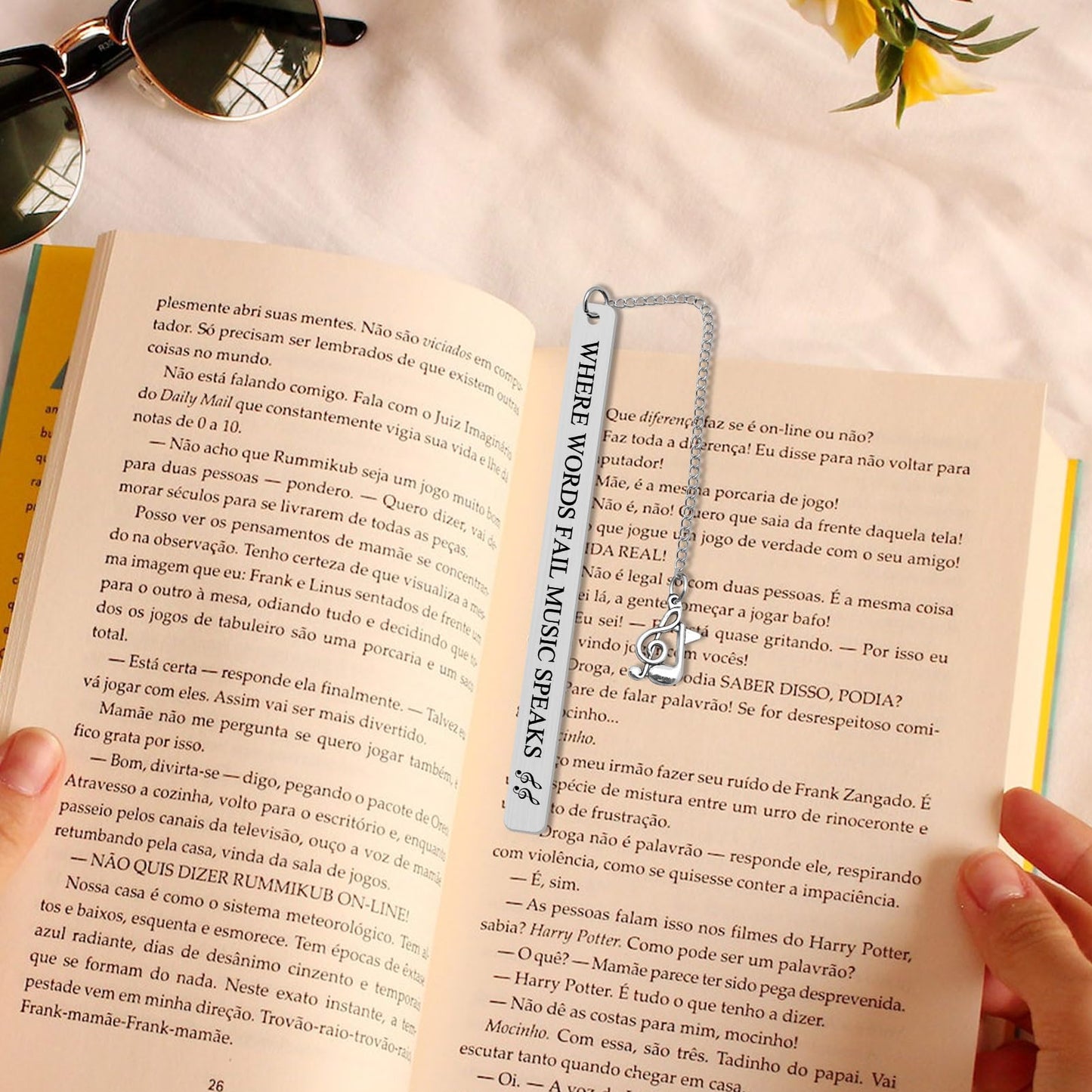 Music Bookmark Gifts Music Lovers Gift Bookmark Gifts for Book Lovers Reading Lovers Daughter Music Note Book Mark Gift for Music Teacher Student Musicians First Day of School Gifts Music Party Favors