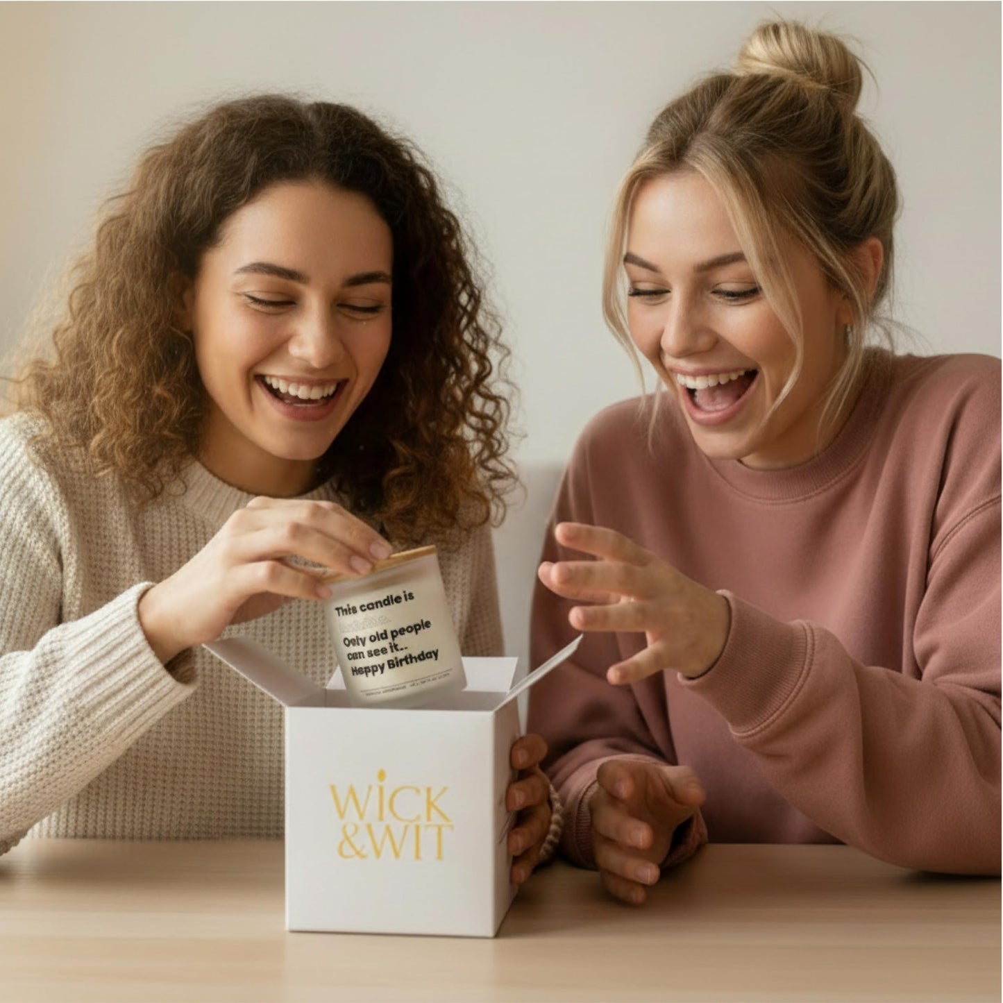 Funny Birthday Gifts for Women and Men, Sarcastic Gift for Friend Sister BFF Coworker Vanilla Lavender Soy Back and Body Hurts Candle Ready to Gift Box by Wick and Wit