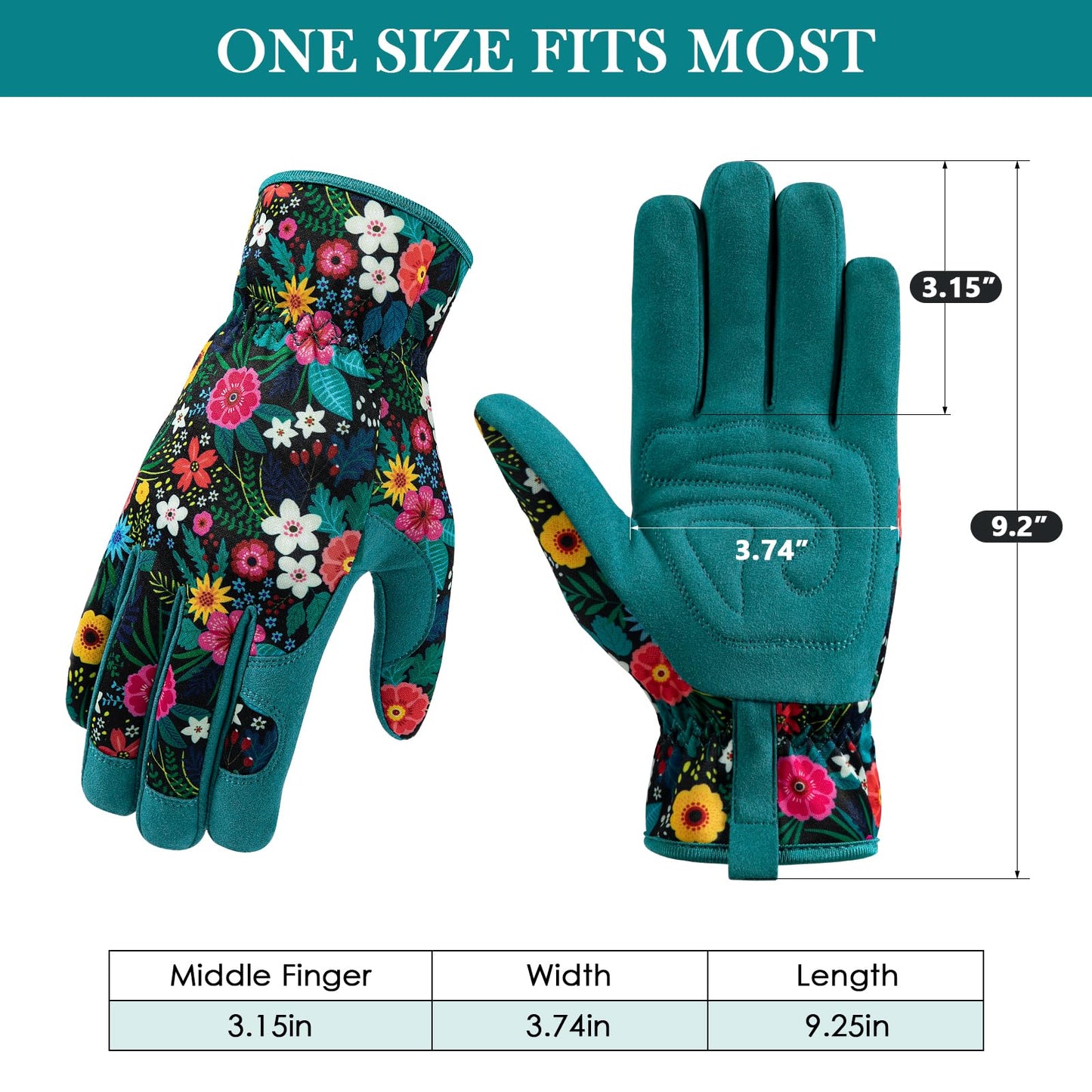 Trifabricy Gardening Gloves for Women, Breathable Leather Garden Gloves with Grip, Thorn-Proof Puncture-Resistant Work Gloves