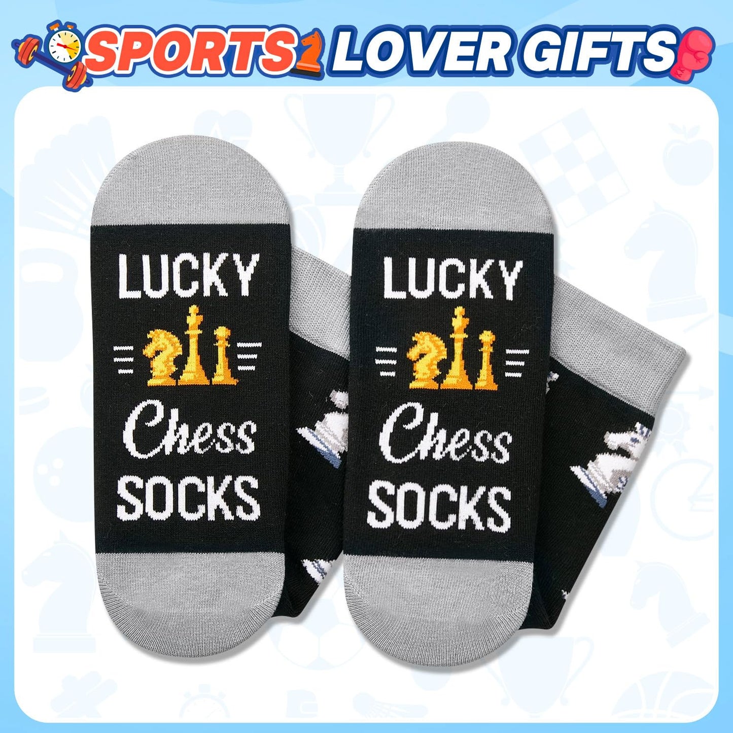 HAPPYPOP Women Men Sports Gifts - Basketball Runner Hiker Softball Skateboarder Socks
