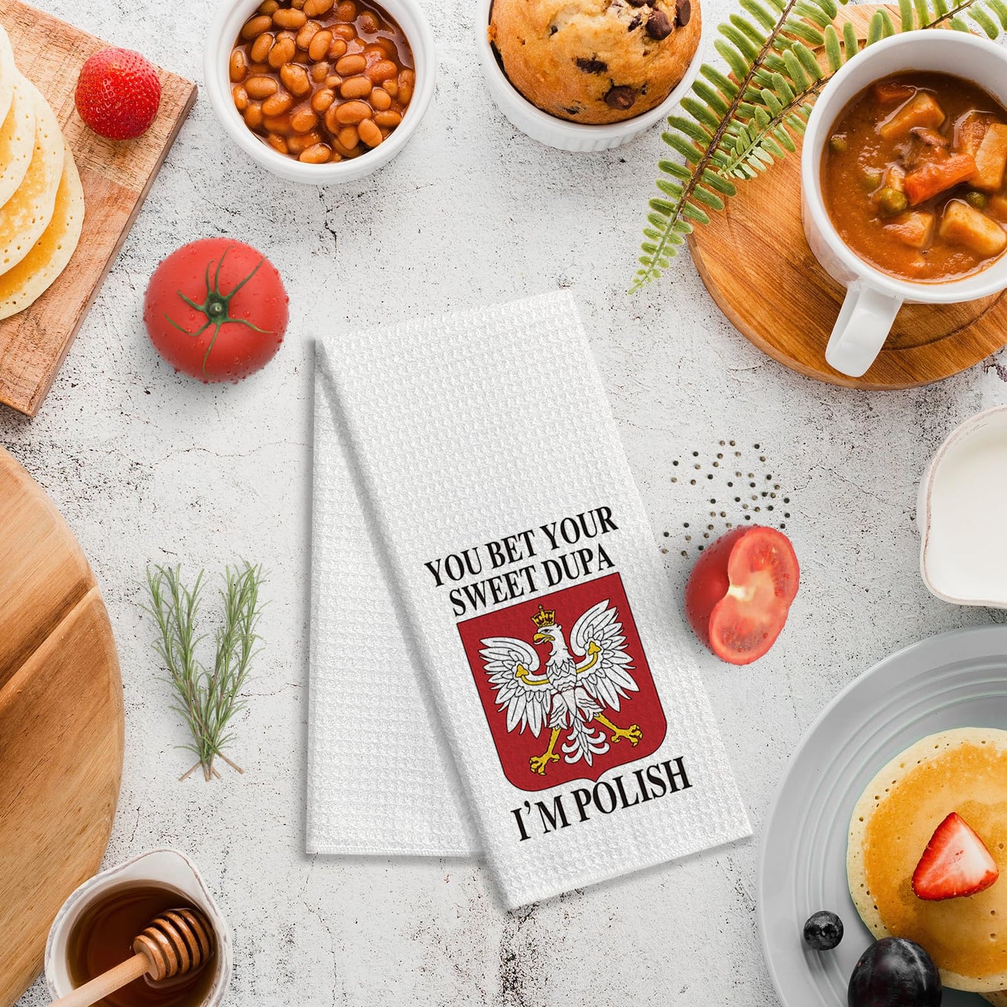 zcyhtqp You Bet Your Sweet Dupa I'm Polish, Funny Kitchen Towels with Sayings, Multi-Purpose Towel, Chef Gift, New Home Housewarming Gifts