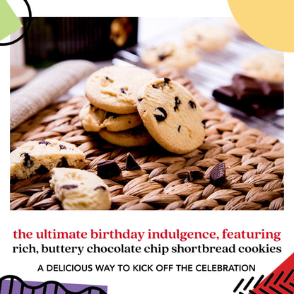David's Cookies Happy Birthday Gift Sampler Tin – Crunchy Gourmet Cookies – Bakery Snack Gift for Birthdays, Celebrations and Special Occasions – Shortbread Cookies