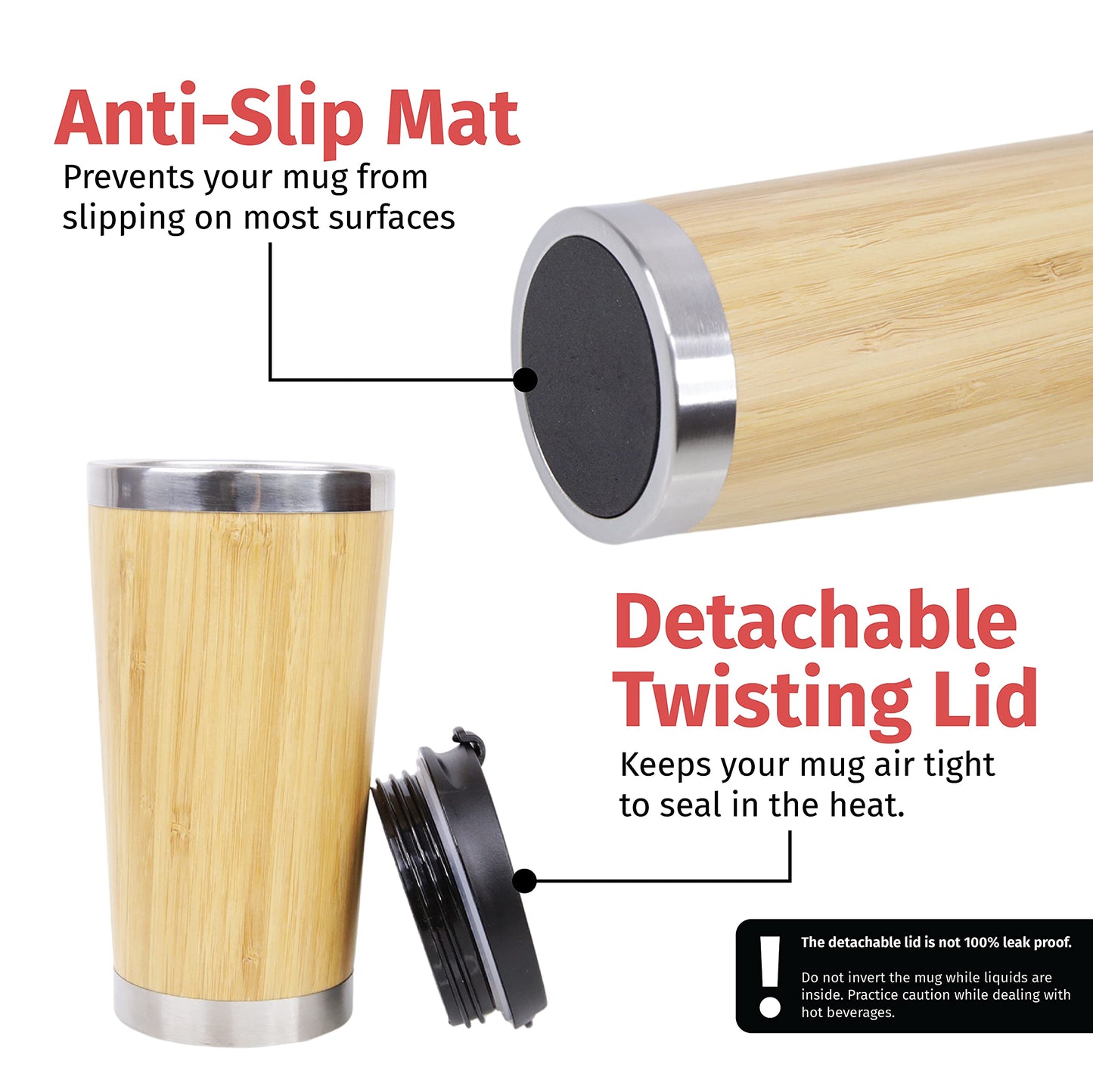 Best Babysitter Ever - Stainless Steel Bamboo Coffee Tumbler Insulated with Lid, Babysitter Gift, Gift for Babysitter, Best Nanny Ever, Au Pair Babysitter Gifts, Nanny Coffee Tumbler