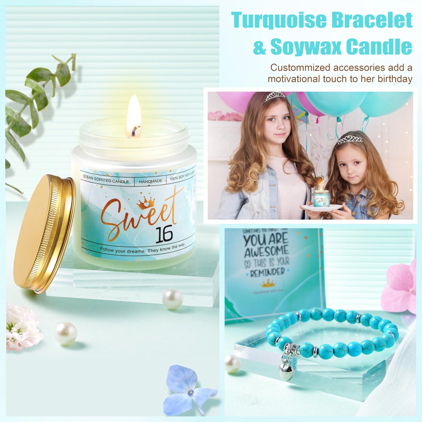Sweet 16 Gifts for Girls, Gifts for 16 Year Old Girl,16th Birthday Gifts for Girls,16 Year Old Girl Birthday Gifts Ideas for Her, Daughter, Niece, Granddaughter, Sister, Bestie