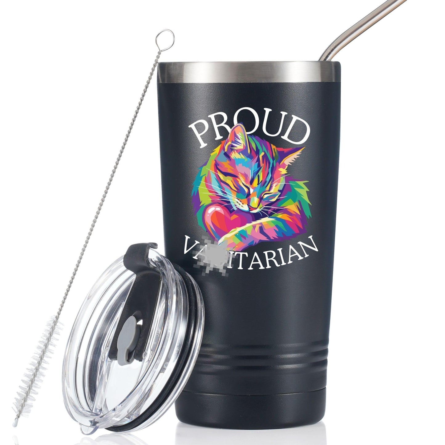 Onebttl Funny Lesbian Gifts, 20oz Travel Insulated Tumbler with Straw