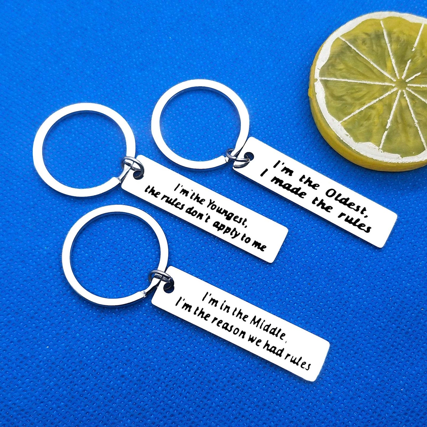 3Pcs Brother Keychain Sister Keychain Sibling Gifts Sister Brother Gifts Brother Sister Matching Keychain Set Family Gifts for Sister Brother Christmas Birthday Gifts for Daughter Son
