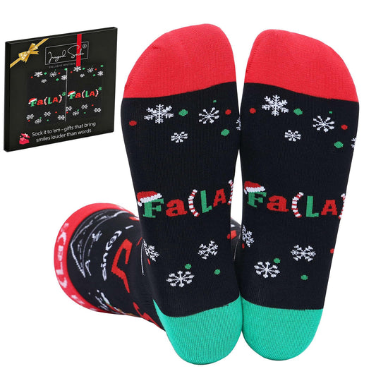 IRISGOD Funny Christmas Socks for Men & Women - Novelty Xmas Gifts - Cool Stocking Stuffers