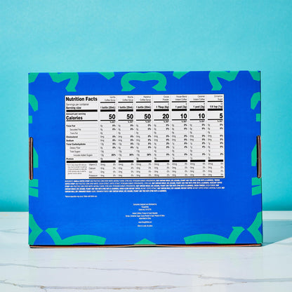 Thoughtfully, Iced Coffee Barista Bar Gift Set, Includes Instant Coffee, Flavored Syrups, Cocoa Powder & Cinnamon Sugar, DIY Coffee Station Sampler Gift for Coffee Lovers