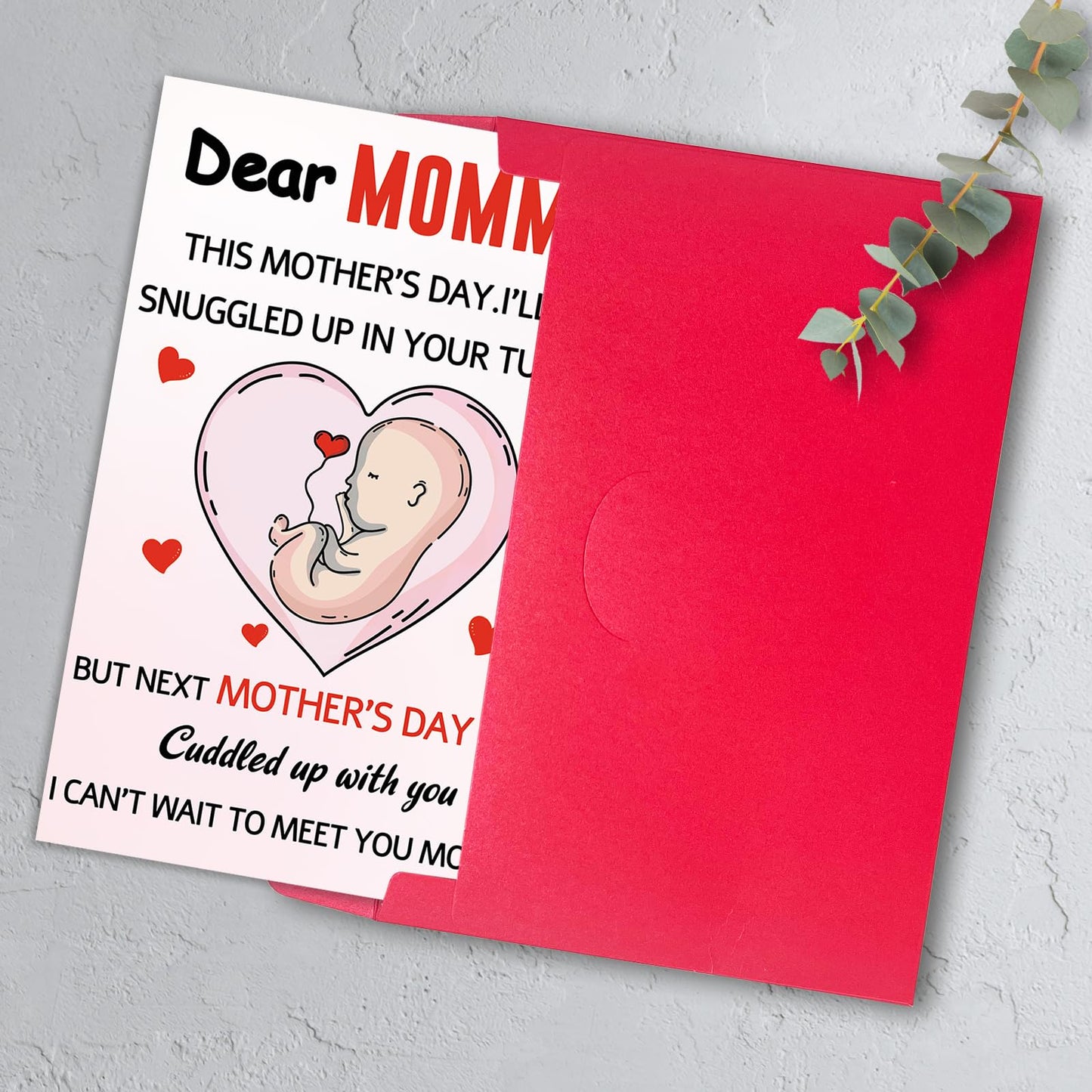 First Mothers Day Gifts for New Mom, Happy 1st Mothers Day Gifts Card from Baby, Pregnancy Gift Card for Expecting Mom First Time Moms Mother, To Be Mommy