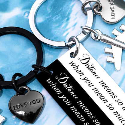Long Distance Relationship Gifts For Couple Gifts For Boyfriend Girlfriend 2 Pcs Matching Keychains For Couples National Girlfriends Day Gift Him And Her Couple Gift Anniversary Valentine's Day
