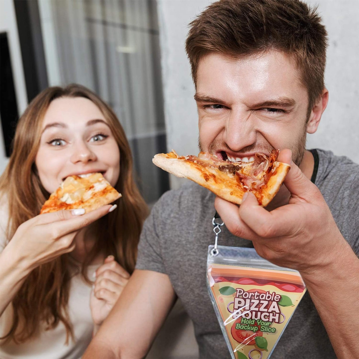 Portable Pizza Pouch - Great Gag Gift, Stocking Stuffer, Or For The Pizza Lover!