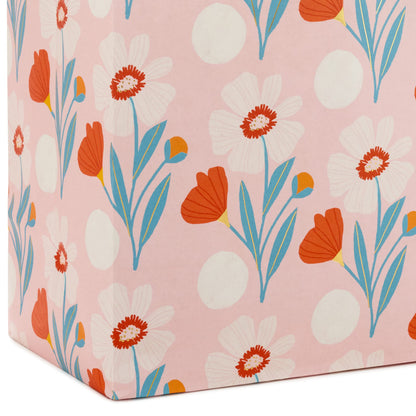 Hallmark Spring Gift Bags in Assorted Sizes (8 Bags: 4 Medium 9", 4 Large 13") Florals, Lemons, Teal, Pink and Yellow for Easter, Birthdays, Mother's Day, Bridal Showers
