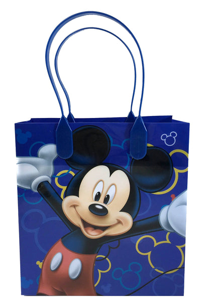 Disney Mickey Mouse Reusable Party Favor Goodie Small Gift Bags 12 (12 Bags)