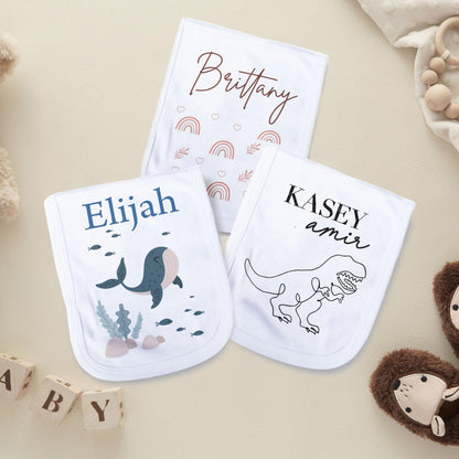 Personalized Baby Burp Cloth - Unique for Boys & Girls- Burp Cloth for Boys or Girls Newborn Gift