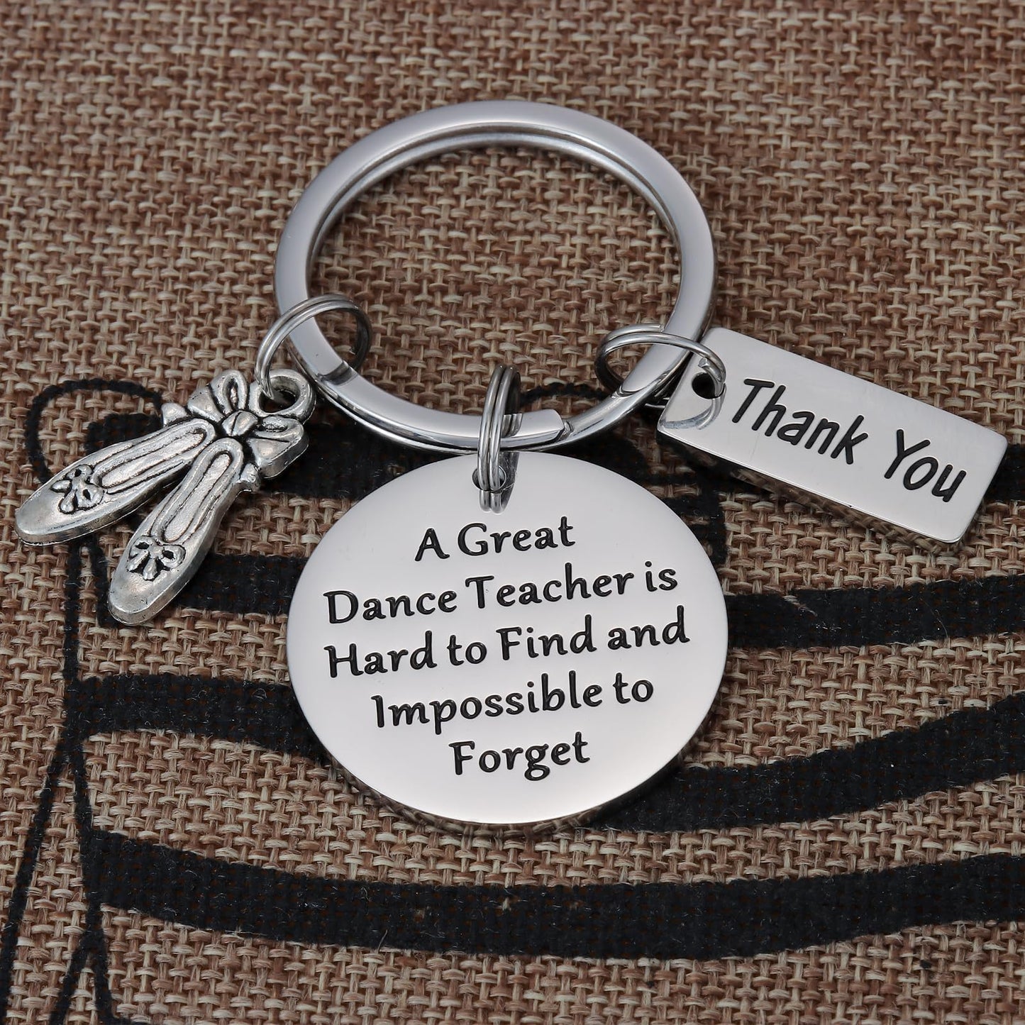 Kivosliviz Dance Teacher Gift Keychain for Women Man - Jewelry for Best Instructors