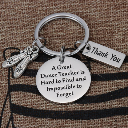 Kivosliviz Dance Teacher Gift Keychain for Women Man - Jewelry for Best Instructors