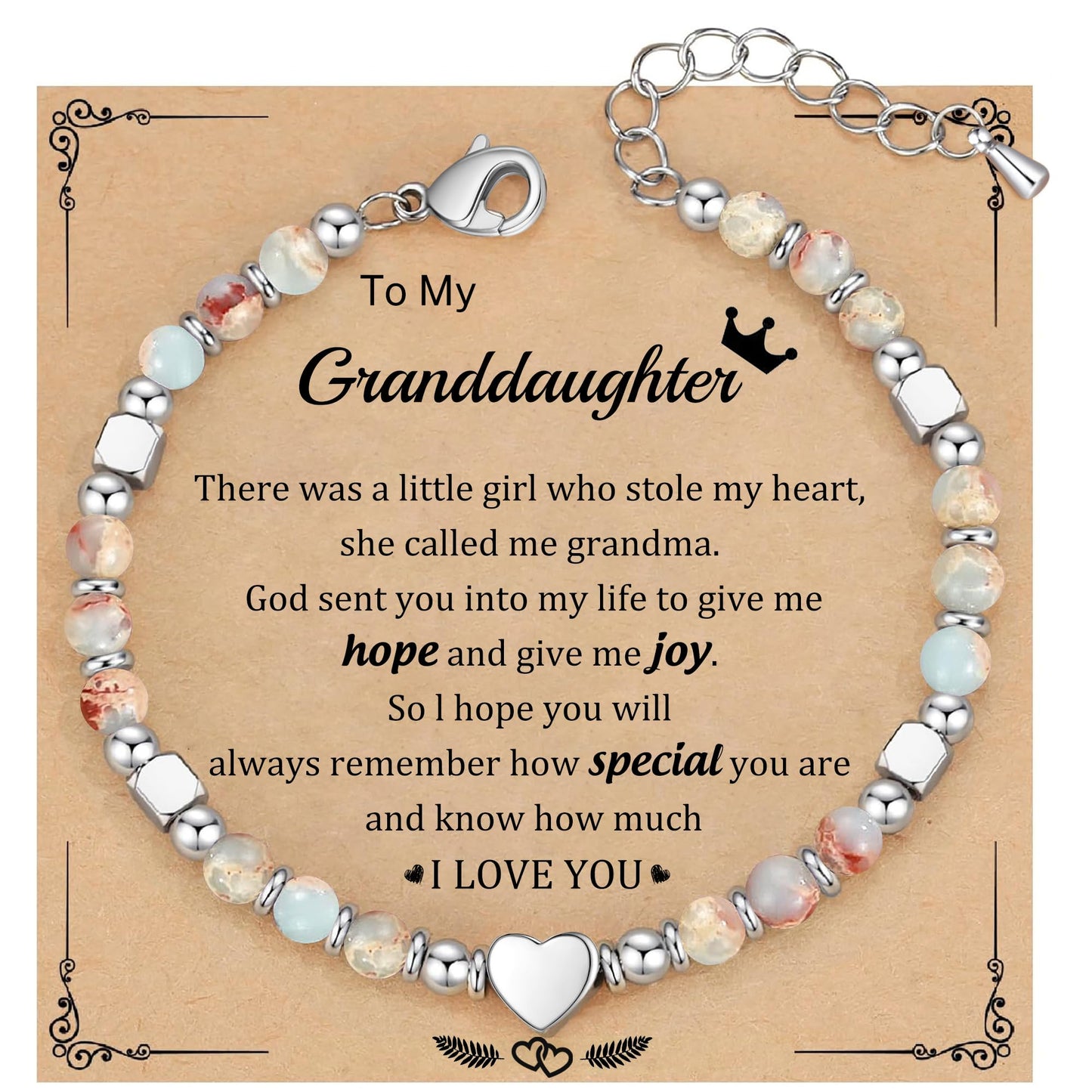 Mothers Day Gifts for Daughter Mom Bracelet, Graduation Gift for Her Granddaughter Gifts from Grandma Bonus Mom Bracelet Jewelry Birthday Gift Sister Easter Stocking Stuffers for Teens Women
