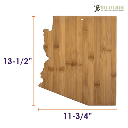 Totally Bamboo Arizona State Shaped Bamboo Serving and Cutting Board