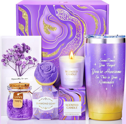 BodyRefresh Birthday Gifts for Women Self Care Gifts for Her, Gift Baskets Care Package Gift Set Get Well Soon Gift for Women Happy Birthday Gift Ideas Spa Set for Adult Grandma Wife