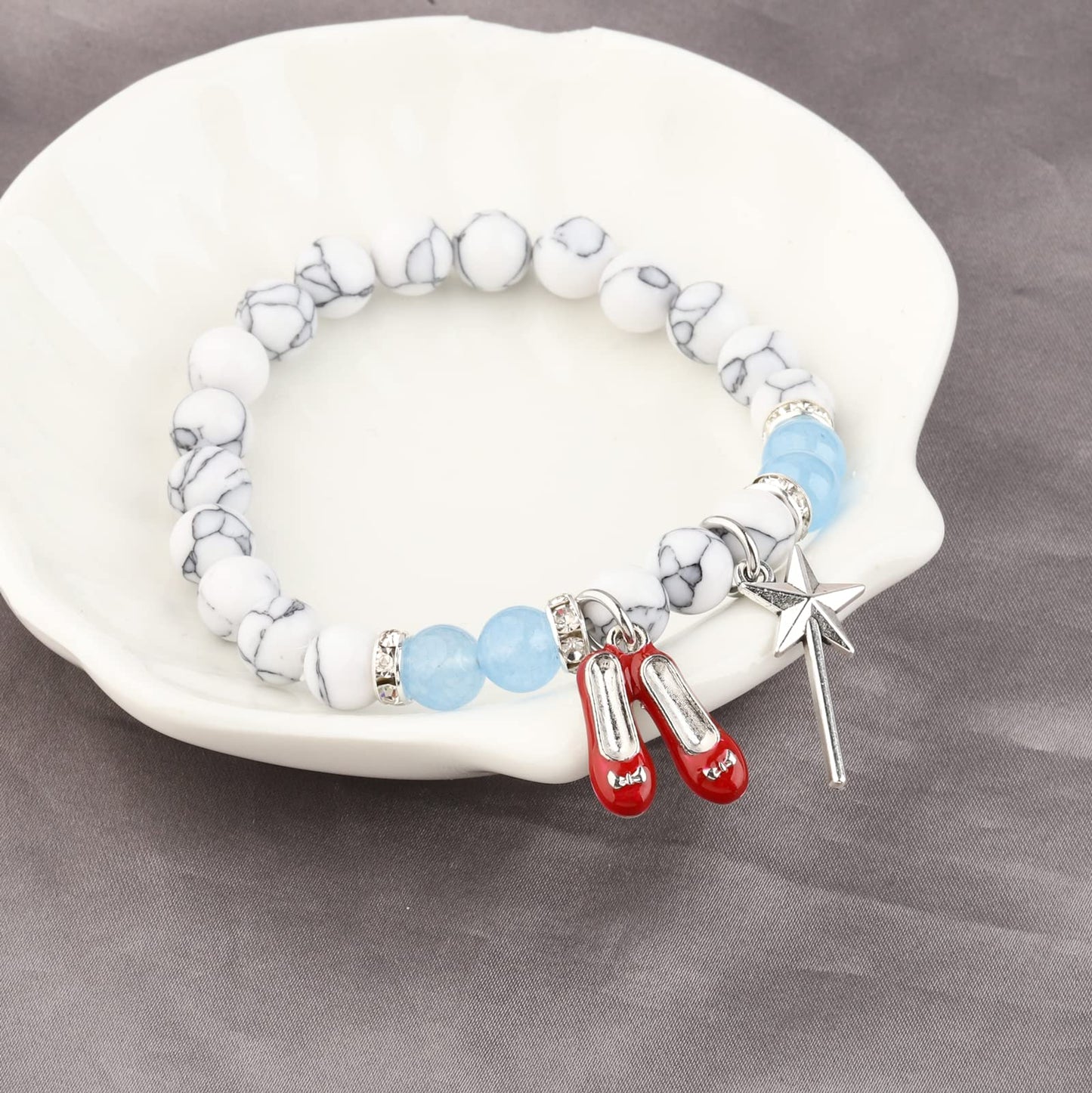 WSNANG Movie Inspired Charm Bracelet Cosplay Jewelry for Her Movie Merchandise Fandom Gift