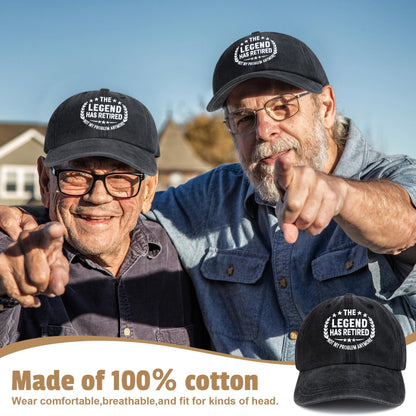 Launrada Retirement Gifts for Men 2026 Retired Gifts for Men Happy Retirement Decorations for Man The Legend has Retired Gift Ideas for Man Includes Mug Hat Candle Socks Dice