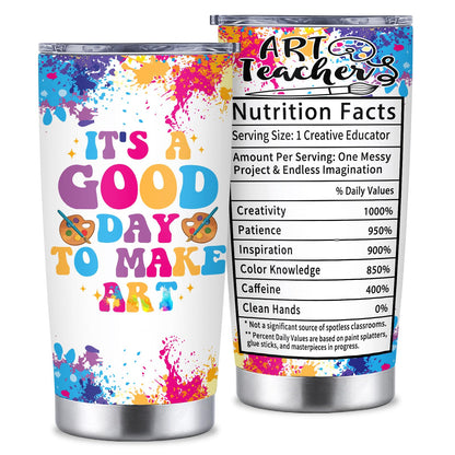 Art Teacher Gifts Tumbler, Art Teacher Appreciation Gifts for Artist Women