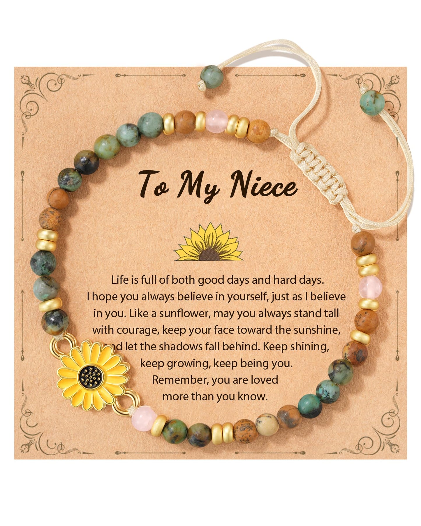 Tarsus Sunflower Gifts for Women Teens– Symbol of Positivity, Strength & Love, Gift for Birthday, Christmas, or Thank You Occasion, Sunshine Sunflower Bracelet for Friends Coworkers Daughter...
