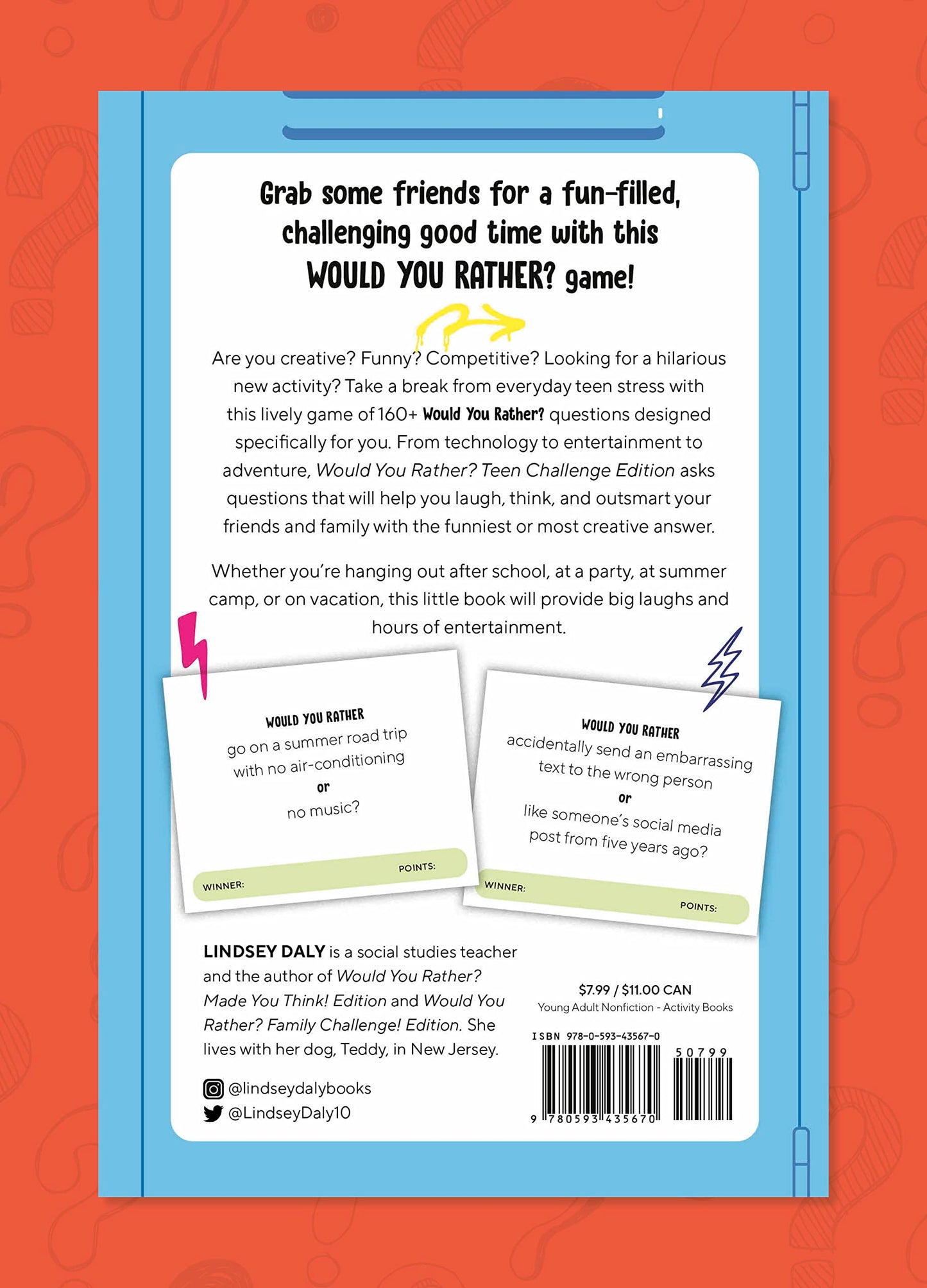 Would You Rather? Teen Challenge Edition: Funny Questions & Lively Competition for Original Thinkers