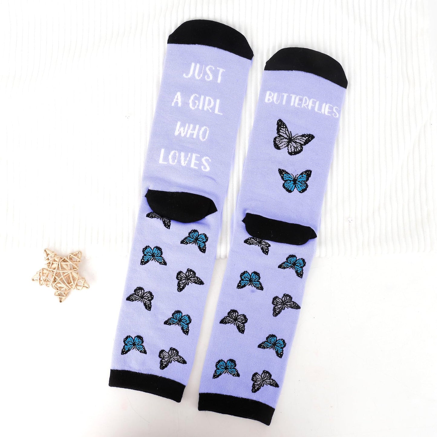 Butterfly Gifts for Women and Girls Cute Funny Butterflies Lovers Themed Accessories Socks Presents Christmas Stocking Stuffers Mothers Day Birthday Galentines Graduation Butterfly Gifts